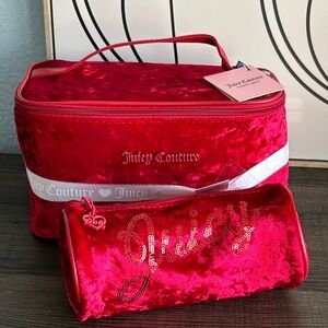 🔥❤️Juicy Couture red velour travel set NWT